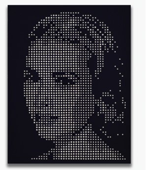 이동재, <icon_Grace Kelly>, 2020. acrylic, crystal on canvas, 41×32cm. 이동재 후원출품 (전시가 KRW 2,500,000, 시작가 KRW 1,000,000)  *재판매 및 DB 금지