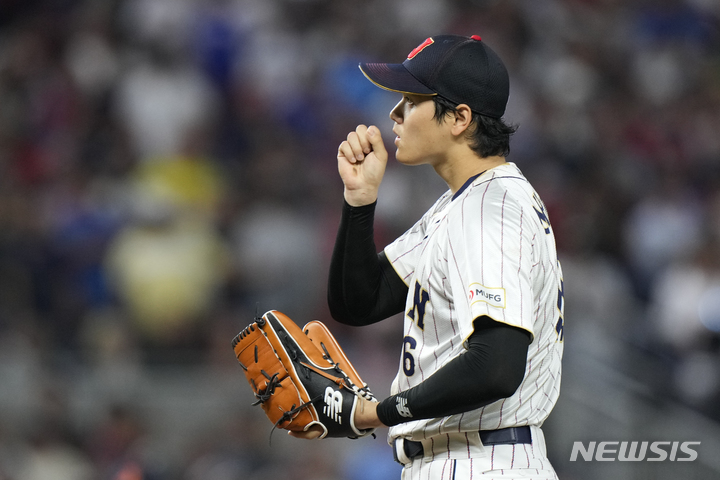 [마이애미=AP/뉴시스]일본 야구대표팀 오타니 쇼헤이. 2023.03.22.