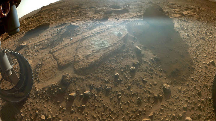미 항공우주국(NASA·나사)의 화성 탐사 로버 '퍼서비어런스'가 촬영한 '베레아' 암석의 돌출부 모습. (사진=나사) *재판매 및 DB 금지