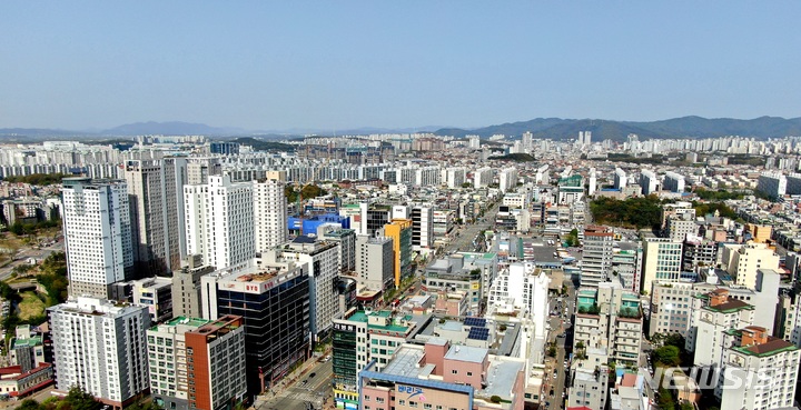 충북 청주시 흥덕구 가경동 일대 모습. 뉴시스 자료사진.