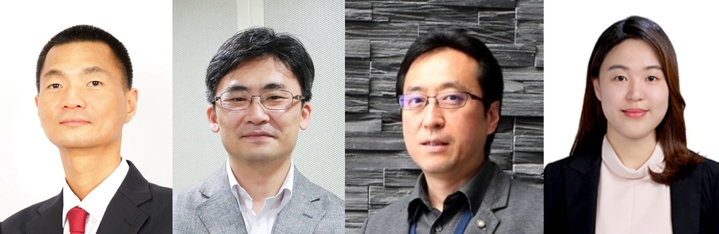 DGIST 김봉훈 교수(맨 왼쪽부터)와 최지웅 교수, 박종래 교수, 최아름 기술원이다. *재판매 및 DB 금지
