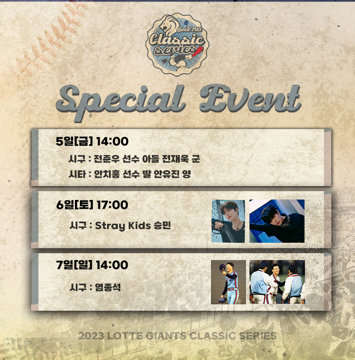 롯데 자이언츠, 5월 5~7일 클래식 시리즈 