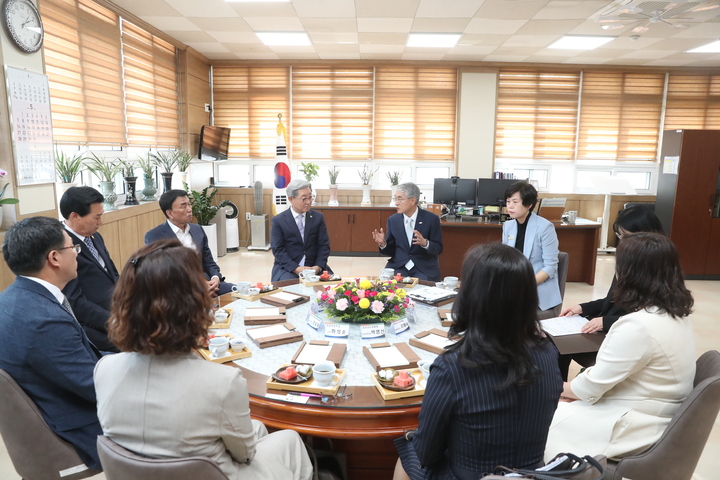 의령교육지원청, 교육감 방문 의령교육업무협의회