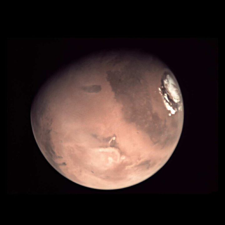 지난 2016년 마스 익스프레스에 장착된 시각 모니터링 카메라(VMC)가 촬영한 화성의 모습. (사진=ESA) *재판매 및 DB 금지