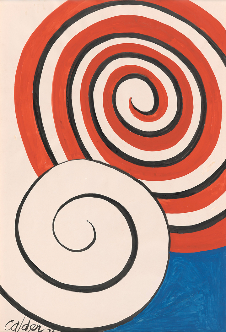 알렉산더 칼더(1898-1976) 〈Untitled〉 1973 Gouache and ink on paper 109.86 x 74.93 cm Image courtesy of Calder Foundation, New York / Art Resource, New York © 2023 Calder Foundation, New York / Artists Rights Society (ARS), New York / SACK, Seoul 이미지 제공: 국제갤러리 *재판매 및 DB 금지