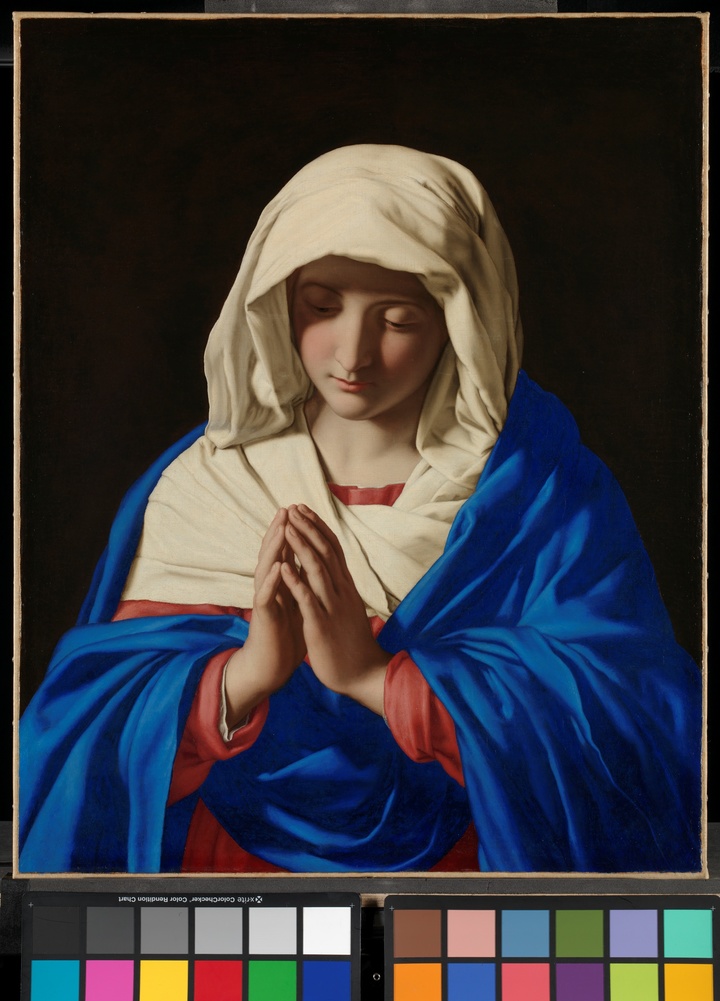  사소페라토, <기도하는 성모>, 1640-50, 캔버스에 유화, 73 × 57.7 cm, 내셔널갤러리 런던 *재판매 및 DB 금지