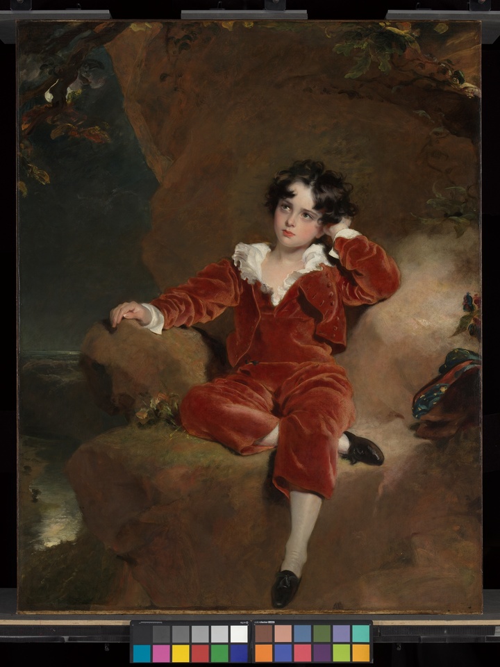 토머스 로렌스, <찰스 윌리엄 램튼 (레드 보이)>, 1825, 캔버스에 유화, 140.5 × 110.6 cm, 내셔널갤러리 런던 *재판매 및 DB 금지