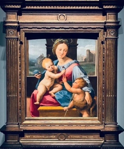 라파엘로, 성모자聖母子와 세례 요한(가바의 성모), 1510-11년경, 목판에 유화, 내셔널갤러리 런던 *재판매 및 DB 금지
