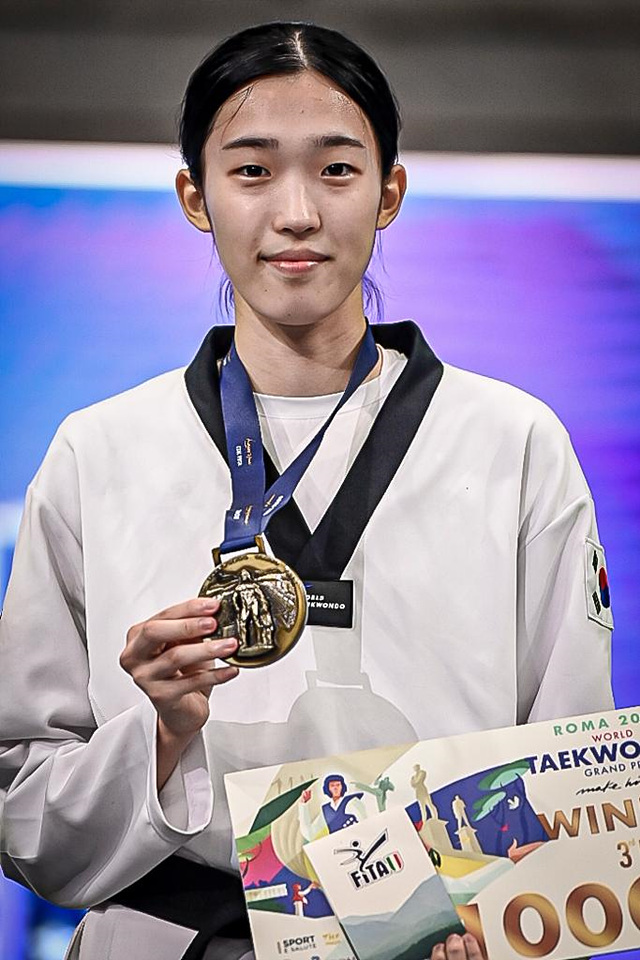 김유진(울산시체육회)이 월드그랑프리 시리즈에서 동메달을 목에 걸었다. (사진=세계태권도연맹 제공) *재판매 및 DB 금지