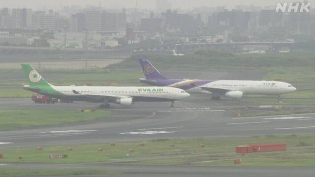 일본 도쿄 하네다공항에서 10일 오전 여객기 2대가 접촉하는 사고가 발생했다.(사진출처: NHK 화면 캡처) 2023.06.10