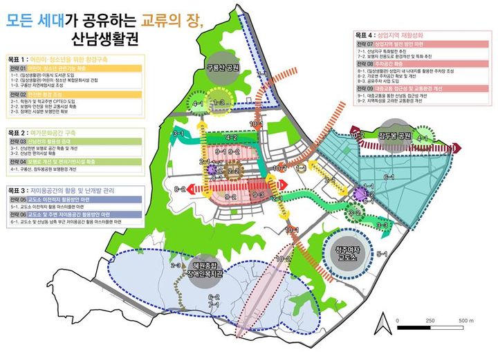 [청주=뉴시스] 충북 청주시 서원구 산남생활권 조성 계획. photo@newsis.com *재판매 및 DB 금지