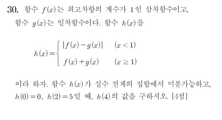 [서울=뉴시스]2021학년도 대학수학능력시험 수학 나형 킬러문항으로 지목된 30번 문제. (자료=한국교육과정평가원 기출문제 갈무리). 2023.06.25. *재판매 및 DB 금지