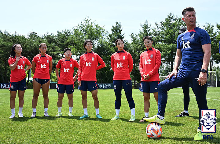 [서울=뉴시스]여자 축구 대표팀 훈련 사진. 2023.07.05. (사진=대한축구협회 제공) *재판매 및 DB 금지