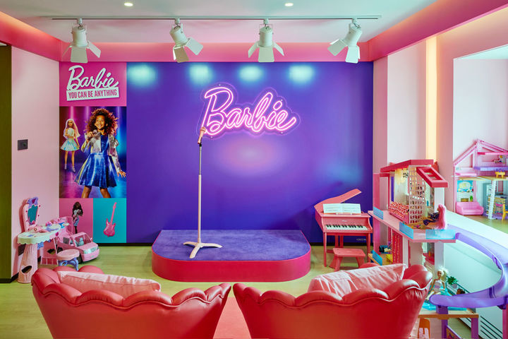 워커힐 호텔앤리조트, 바비(Barbie)와 협업한 테마룸. (사진=워커힐 호텔앤리조트 제공)