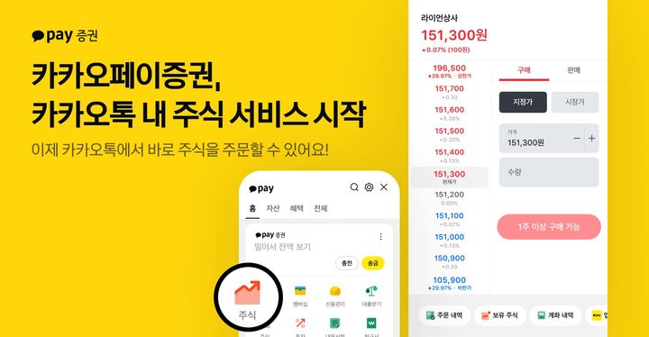 "카톡서도 주식 거래"…카카오페이證, 주식 서비스 시작