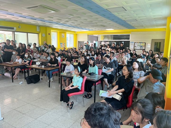 [진주=뉴시스]진주 선인국제중학교 신입생 입학설명회. *재판매 및 DB 금지