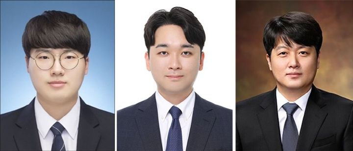 (왼쪽부터) 손진호 석사, 차경환 석박사통합과정생, 이상민 교수 (사진=중앙대 제공) *재판매 및 DB 금지