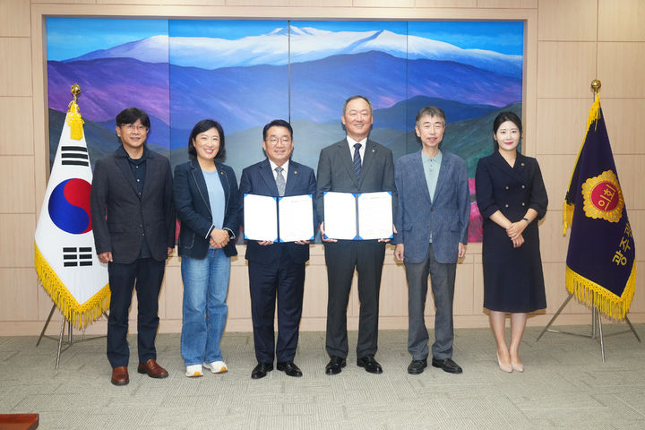 광주시의회-조선대, 지역대학 협력 협약. (사진=시의회 제공) *재판매 및 DB 금지