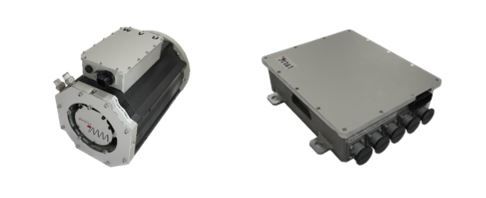 우수TMM의 전기보트 선외기용 구동모터와 인버터. (사진=우수AMS). *재판매 및 DB 금지
