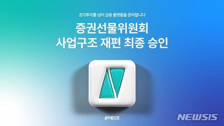 '현물 조각투자 플랫폼' 피스, 금융위서 &quot;사업재편&quot; 승인[중기소식] - 뉴스 썸네일 이미지