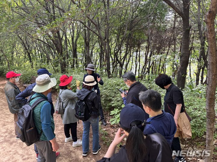 [서울=뉴시스]서울 서초구는 오는 11일부터 다음 달까지 문화해설사와 숲 해설가가 함께하는 '2023년 서리풀 가을 도보여행' 프로그램을 진행한다고 9일 밝혔다. (사진=서초구 제공). 2023.10.09. photo@newsis.com