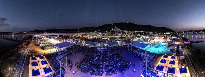 낙동강 세계평화문화 대축전 행사장 야경 (사진=칠곡군 제공 *재판매 및 DB 금지