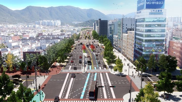 [창원=뉴시스] 강경국 기자 = 경남 창원시 S-BRT(고급 간선급행버스체계) 조감도. (사진=창원시청 제공). 2023.11.01. photo@newsis.com *재판매 및 DB 금지