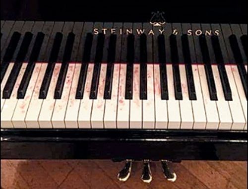 2015년 런던심포니와 가진 협연 당시 예핌 브론프만이 연주했던 피아노. ⓒslippedisc. (사진=롯데문화재단 제공) photo@newsis.com *재판매 및 DB 금지