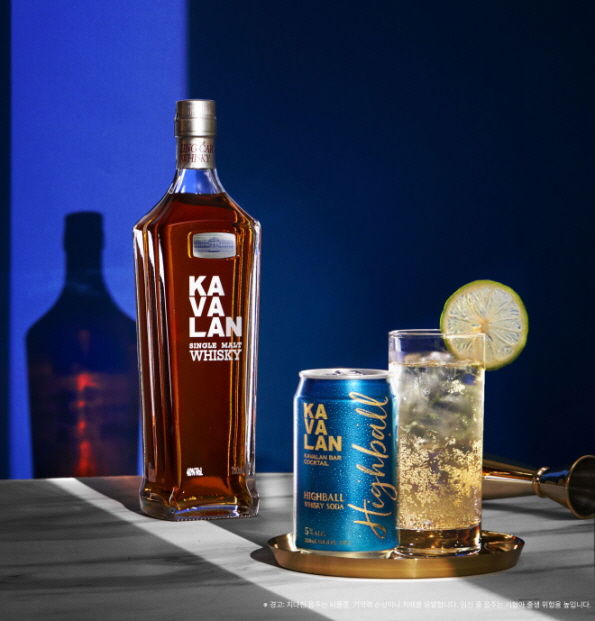 '카발란 하이볼 위스키 소다(Kavalan Highball Whisky Soda)' 제품 모습.(사진=골든블루 제공) *재판매 및 DB 금지