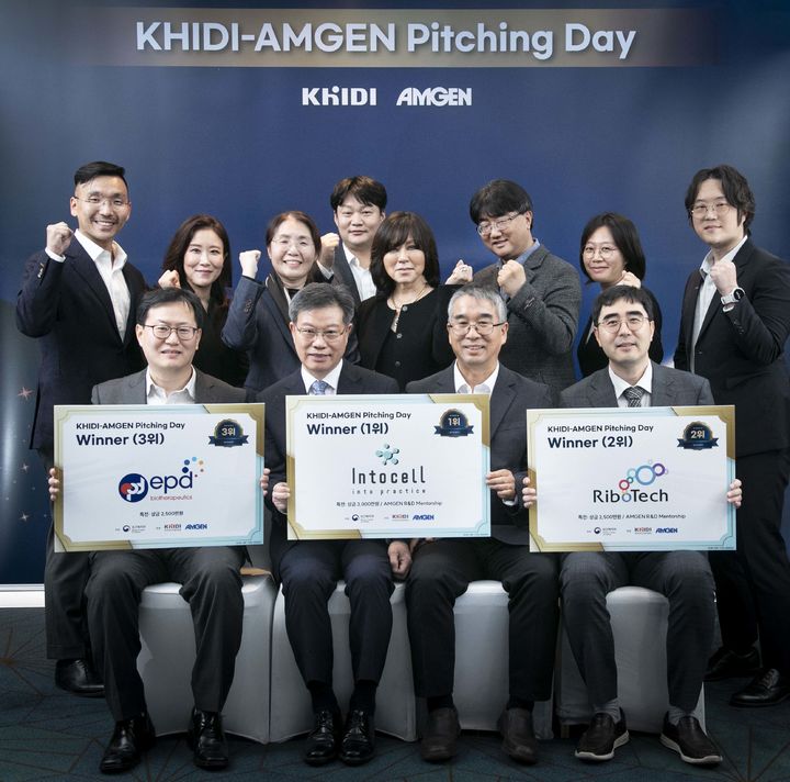 암젠·진흥원, 혁신기술 국내 벤처 3곳 선정…"성장지원" - 뉴스 썸네일 이미지