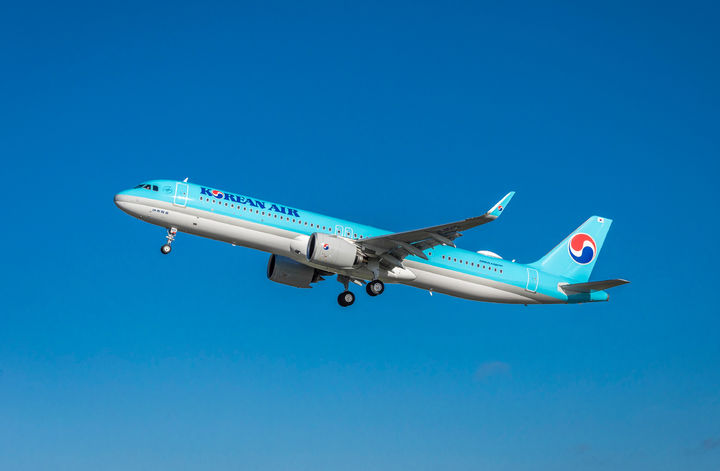 [서울=뉴시스] 대한항공 에어버스 A321neo. (사진=대한항공) 2023.12.06 photo@newsis.com *재판매 및 DB 금지