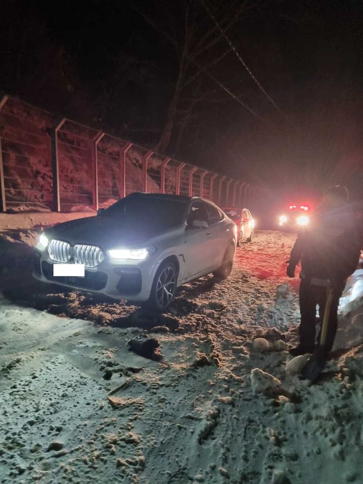 대관령 고립차량. *재판매 및 DB 금지