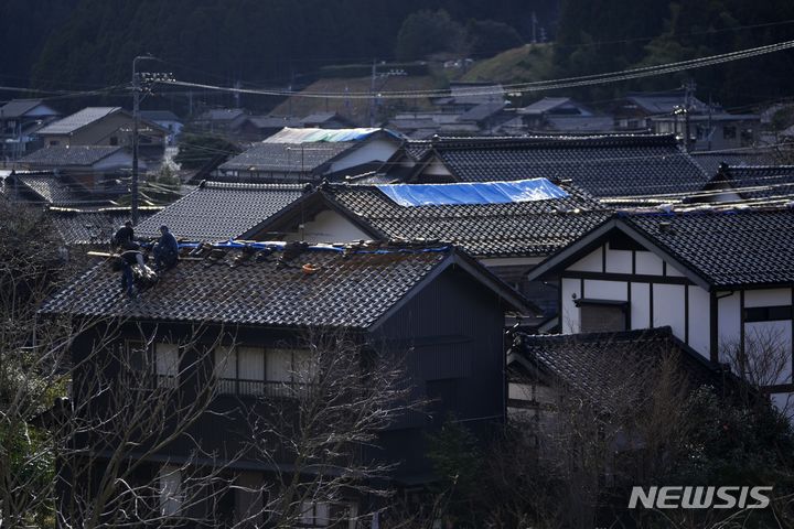 [나나오=AP/뉴시스]일본 가옥들. 2024.04.30. 