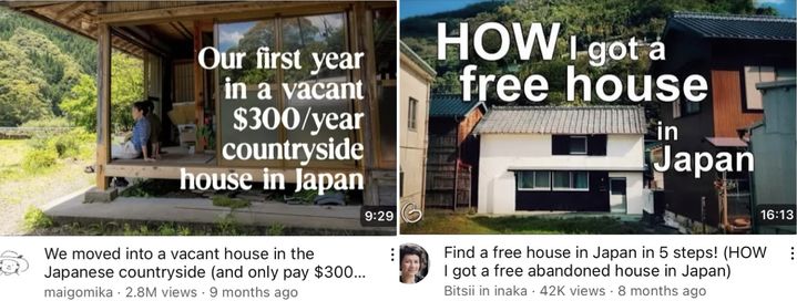 [서울=뉴시스] 일본 내 빈집이 증가하며 저렴한 가격의 매물이 늘어나자 미국, 유럽 등지의 구매자들이 이를 구매해 개조하는 사례가 증가하고 있다고 14일(현지 시간) 비즈니스인사이더가 보도했다. 사진은 유튜브에서 인기를 끌고 있는 일본 빈집 개조 컨텐츠 일부. (사진=유튜브) 2024.01.15. *재판매 및 DB 금지