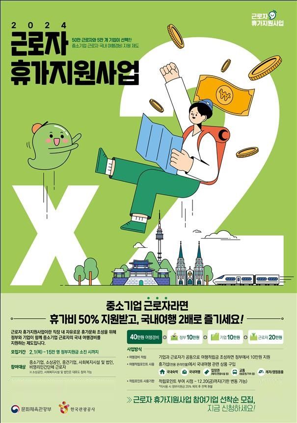 2024 근로자휴가지원사업 문제부 15만명 휴가비지원 휴가샵에서 5 NISI20240126 0001467724 web