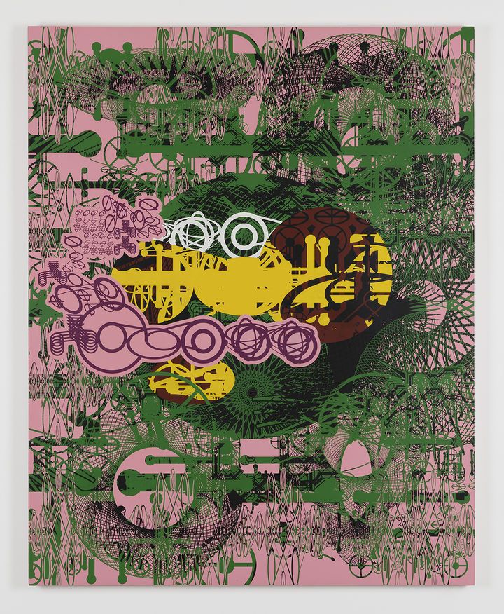 Sang Nam Lee, Forme d’esprit (J264), 2014, Acrylic on panel, 162.4 × 130.4 × 4cm. Courtesy of the artist and Perrotin. *재판매 및 DB 금지