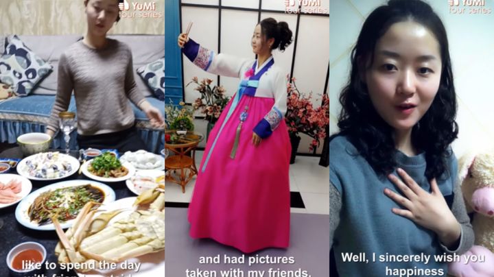[서울=뉴시스] 북한의 유튜버 '유미'가 자신의 일상이라며 소개하고 있다. (사진= 'Olivia Natasha' 유튜브 갈무리) 2024.2.13. photo@newsis.com *재판매 및 DB 금지