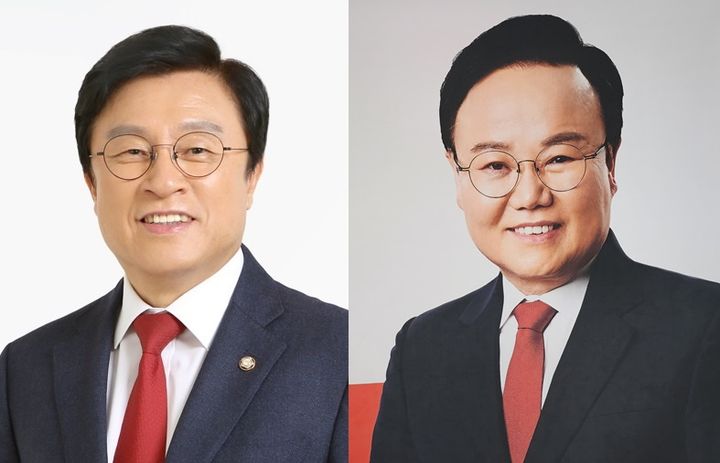 박형수(왼쪽) 의원과 김재원 전 의원 *재판매 및 DB 금지
