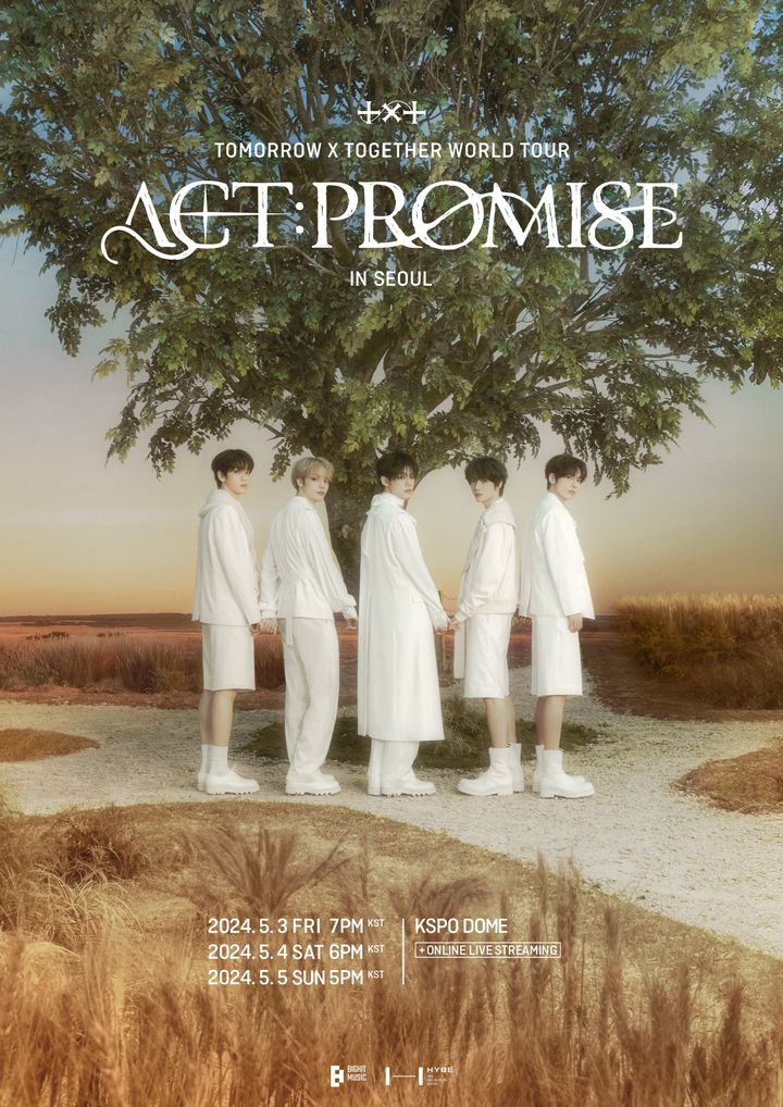 [서울=뉴시스] 투모로우바이투게더 'ACT PROMISE' 서울 공연 포스터. (사진 = 빅히트 뮤직 제공) 2024.03.11. photo@newsis.com *재판매 및 DB 금지
