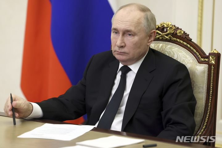 [모스크바=AP/뉴시스] 블라디미르 푸틴 러시아 대통령. 2024.03.26.