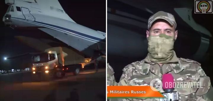 [서울=뉴시스]러시아 군사훈련단이 니제르에 군수 지원품을 싣고 도착한 항공기 편으로 니제르에 도착했다. (출처=우크라이나 매체 Oboz.ua 홈페이지) 2024.4.13. *재판매 및 DB 금지
