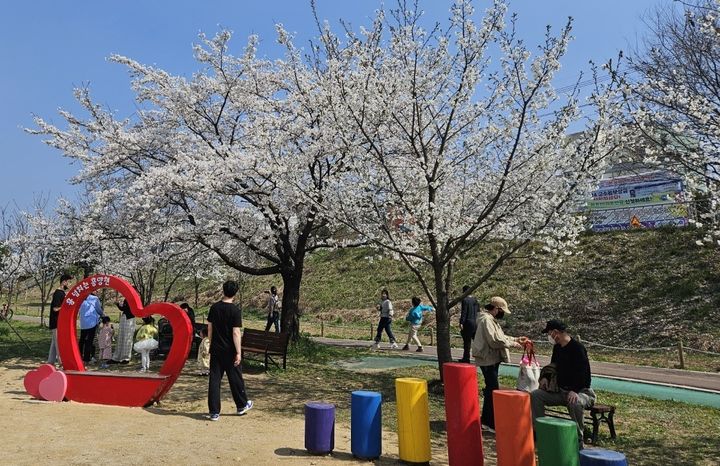 '흥양청변 벚꽃축제' 찾은 지역주민들. *재판매 및 DB 금지