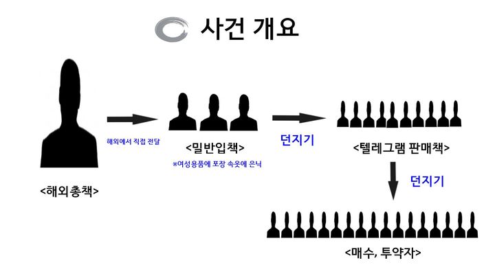 [부산=뉴시스] 해외 마약 밀반입 후 거래·유통 과정 (그림=부산경찰청 제공) 2024.04.23. photo@newsis.com *재판매 및 DB 금지