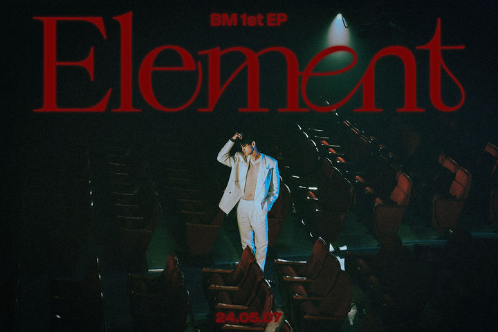 [서울=뉴시스] '카드' 멤버 비엠(BM) 첫 EP '엘리먼트(Element)' 커밍업 포스터. (사진=RBW, DSP미디어 제공) 2024.04.24. photo@newsis.com *재판매 및 DB 금지