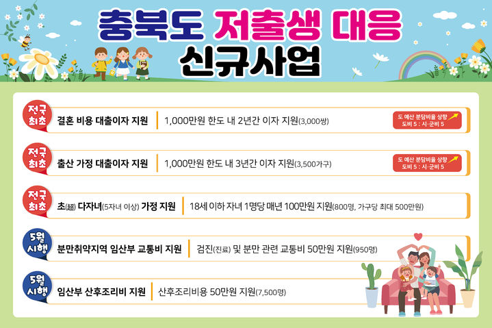 "저출생 위기 극복"…충북도, '도민 체감 저출생 대책' 추진