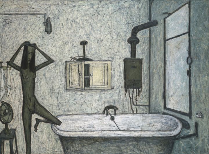 Bernard Buffet, La salle de bain, 1947, Huile sur toile, 138x188cm, © Bernard Buffet ADAGP, Paris - SACK, Seoul, 2024 *재판매 및 DB 금지