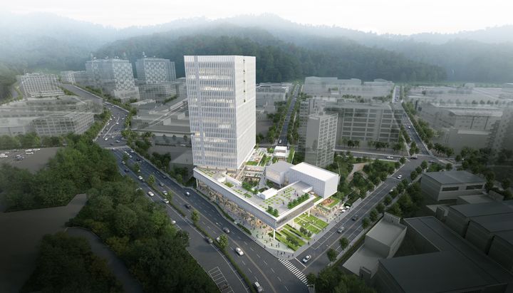 [수원=뉴시스] 성남산업단지 내 복합지식산업센터 조감도. (사진=경기도 제공) 2024.05.21. photo@newsis.com *재판매 및 DB 금지