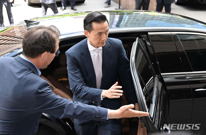 [서울=뉴시스] 김명년 기자 = 김동관 한화그룹 부회장. (공동취재) 2024.05.28. photo@newsis.com