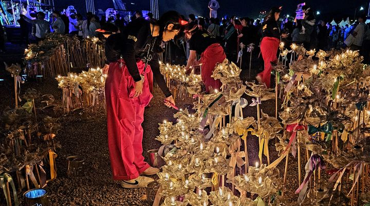 공연문화축제 '춘천마임축제'가 지난달 31일부터 오는 2일까지 '불의도시;도깨비난장'을 이어간다. 박주연 기자 photo@newsis.com *재판매 및 DB 금지