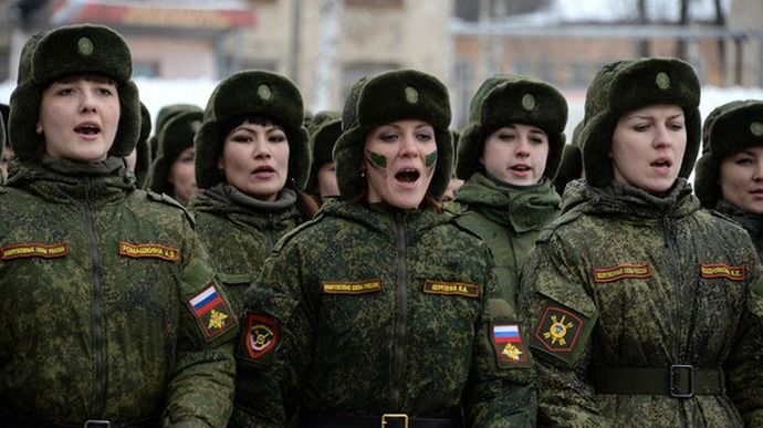 [서울=뉴시스]러시아의 여군 병사들 모습. (출처=우크라이나 프라우다) 2024.6.11. *재판매 및 DB 금지